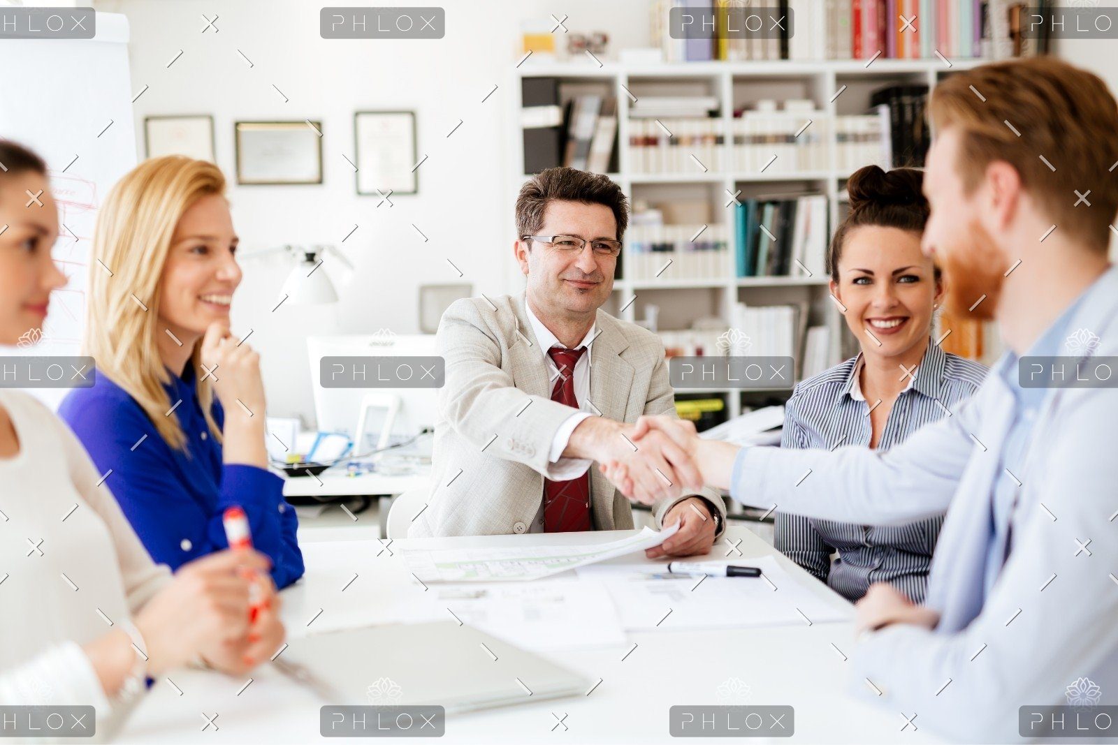 Group Of Business People Working As Team In 9HPC4DK